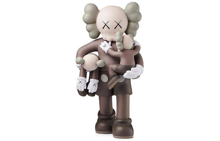 Kaws Bearbricks и коллекционный предмет Clean Slate Vinyl Figure Brown 17.8cm