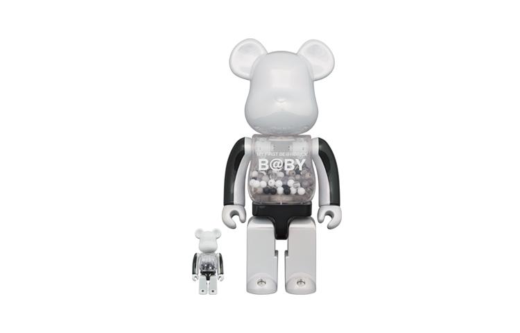 BE@RBRICK Bearbricks и коллекционный предмет MY FIRST B@BY BLACK & WHITE CHROME Ver