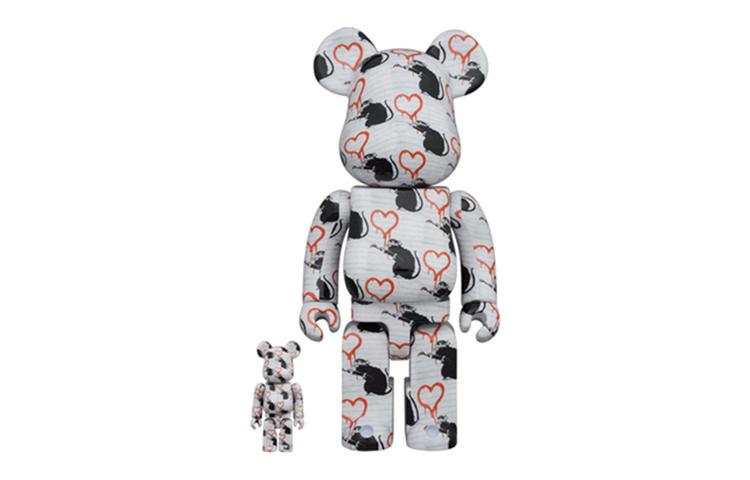 BE@RBRICK Bearbricks и коллекционный предмет BANKSY LOVE RAT 100%+400%