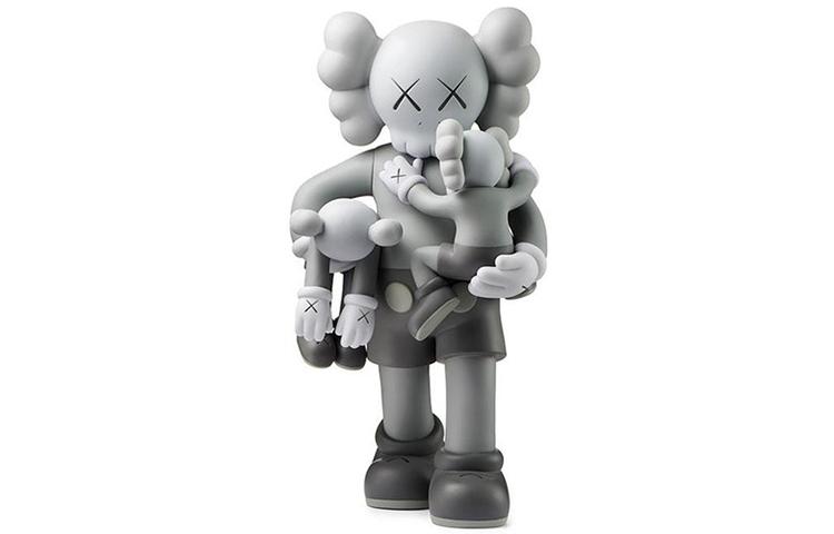 Kaws Bearbricks и коллекционный предмет Clean Slate Vinyl Figure Grey 17.8cm