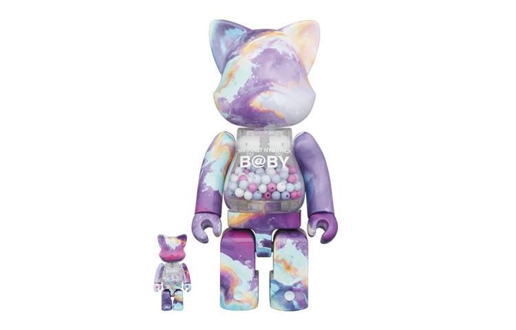 BE@RBRICK Bearbricks и коллекционный предмет NY@BRICK MY FIRST B@BY MARBLE Ver. 100%400%