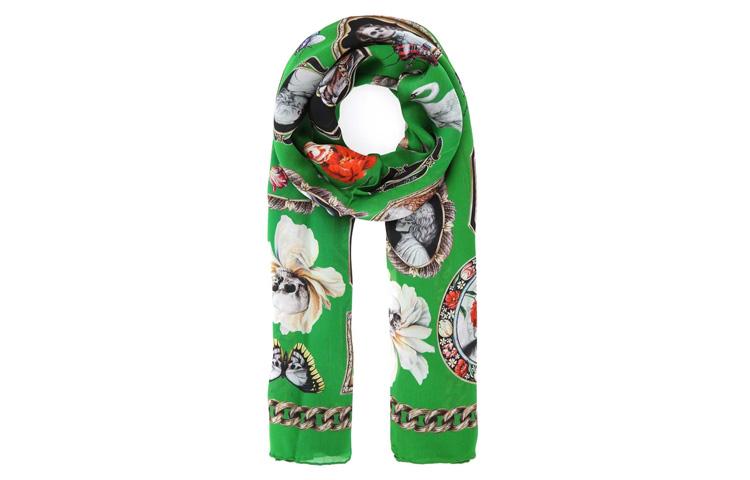 Alexander McQueen Шарф · Printed silk foulard