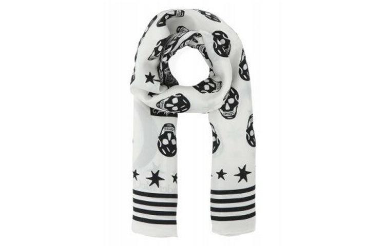 Alexander McQueen Шарф · Printed silk foulard