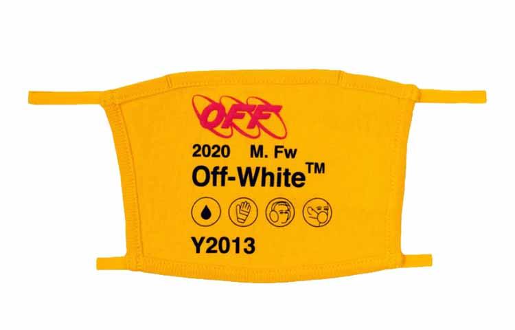 Off-White Аксессуар Unisex Face Mask Yellow