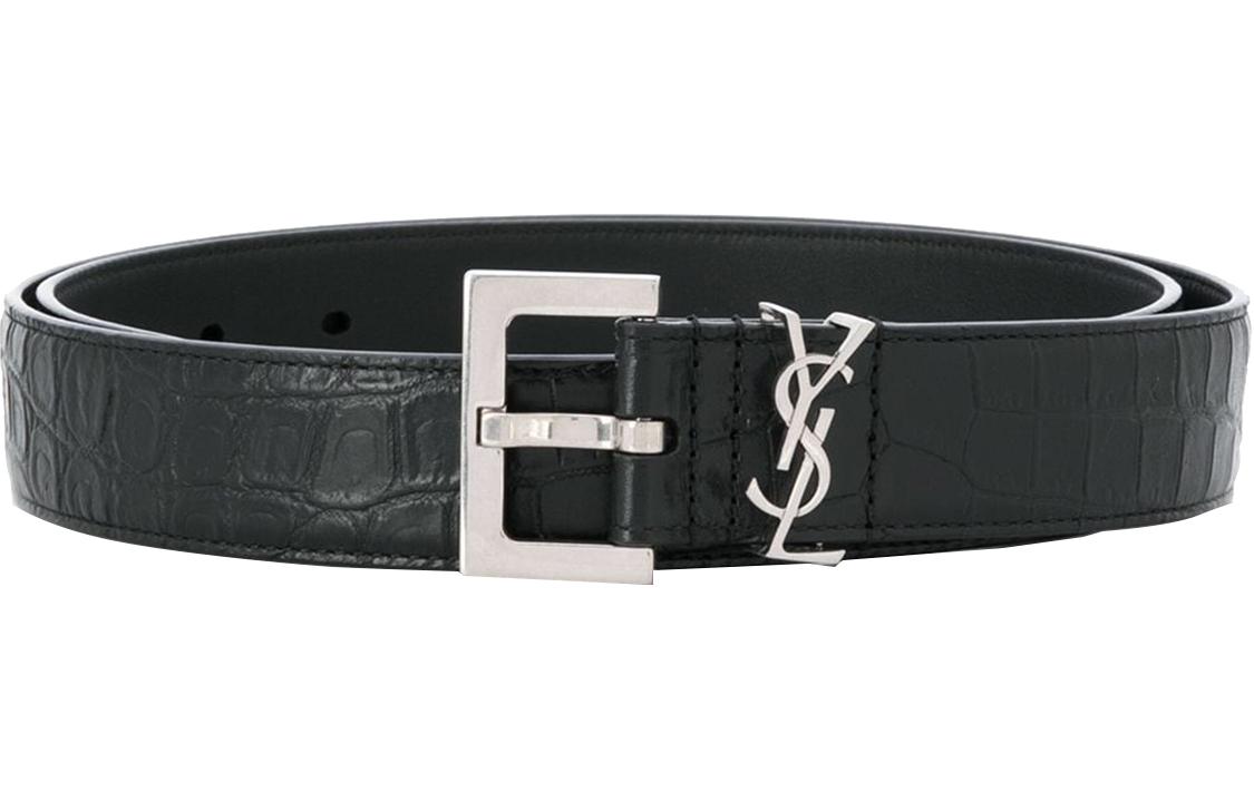 Saint Laurent Ремень LOGO 3cm