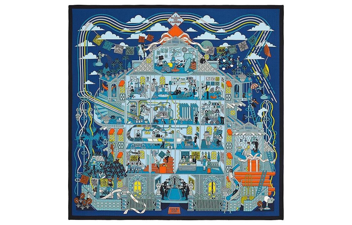 HERMES Шарф Unisex Silk Scarf