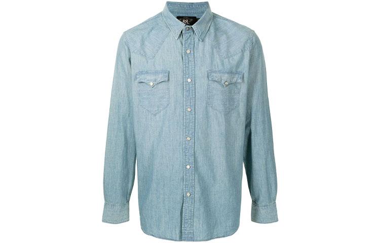 Polo Ralph Lauren Рубашка Men’s FW21 Lapel Denim Shirt Blue