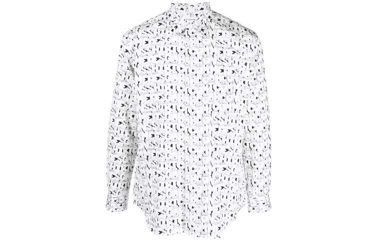 Comme Des Garçons Рубашка Men’s Long-Sleeved Shirt White