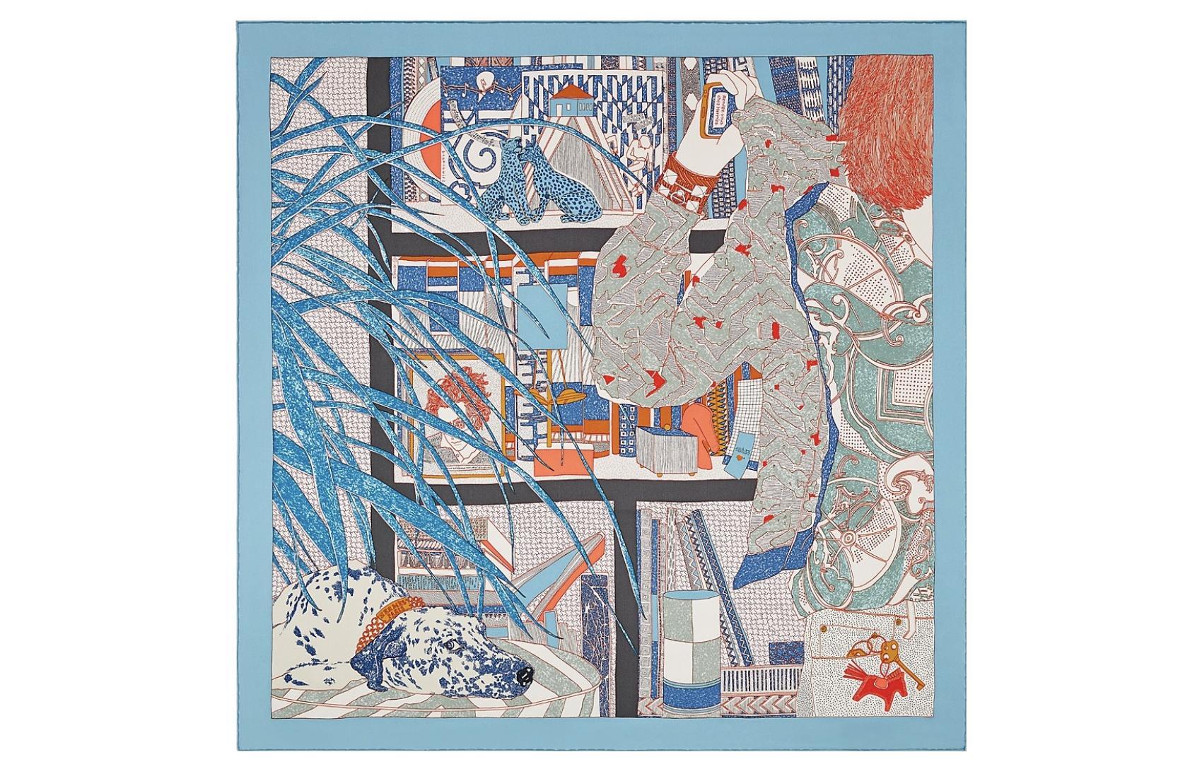 HERMES Шарф 70Cm