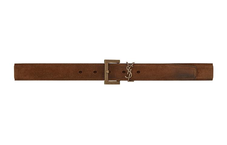 Saint Laurent Ремень YSL Monogram 3cm