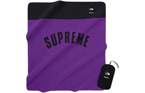 Supreme x The North Face Аксессуар SS19 Arc Logo Denali Fleece Blanket Purple