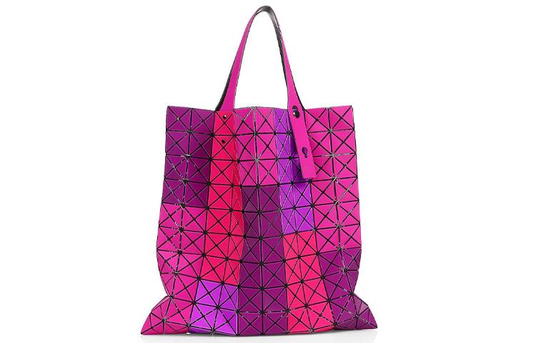 ISSEY MIYAKE Сумка с ручками Prism Frost Series Mate Diamond Pattern PVC Hand Bag Shoulder bag 10 Wmns Red