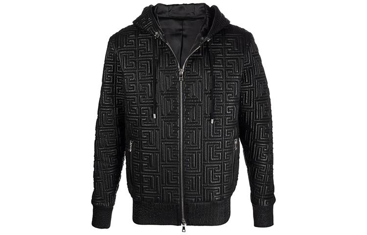 Balmain Куртка Men’s Logo Hooded Jacket Black