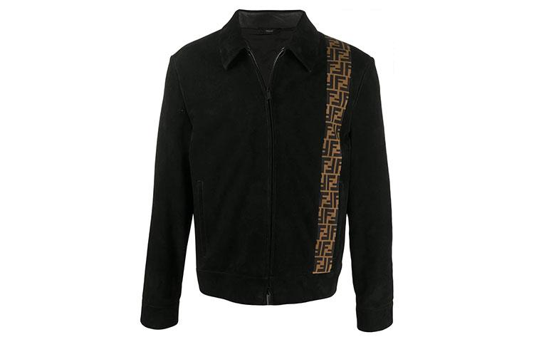 Fendi Куртка Men’s FW21 Logo Zip Jacket Black