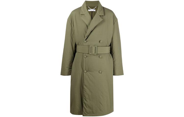 Off-White Куртка Men’s FW21 Double Breasted Cotton Jacket Green