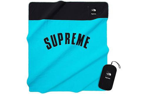 Supreme x The North Face Аксессуар SS19 Arc Logo Denali Fleece Blanket LightBlue