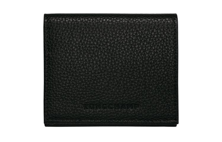 Longchamp Кошелёк Unisex LE FOULONNÉ Series Cowhide Coin Purse Black