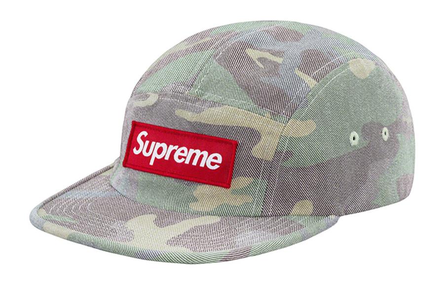 Supreme Кепка SS19 Washed Out Camo Camp Cap Green