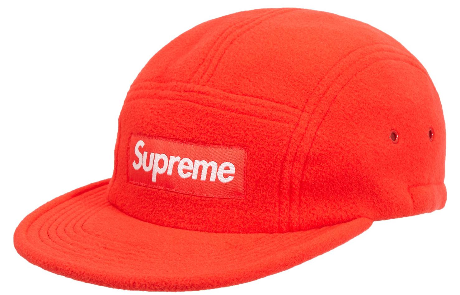 Supreme Кепка FW18 Fleece Pullcord Camp Cap Coral