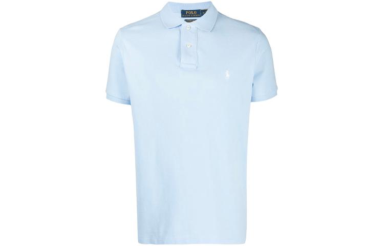 Polo Ralph Lauren Поло Men’s Logo Embroidery Short Sleeve Polo Shirt Blue