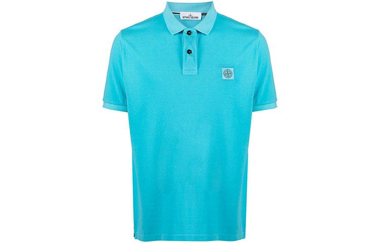 Stone Island Поло Men’s Logo-print Polo Shirt Blue