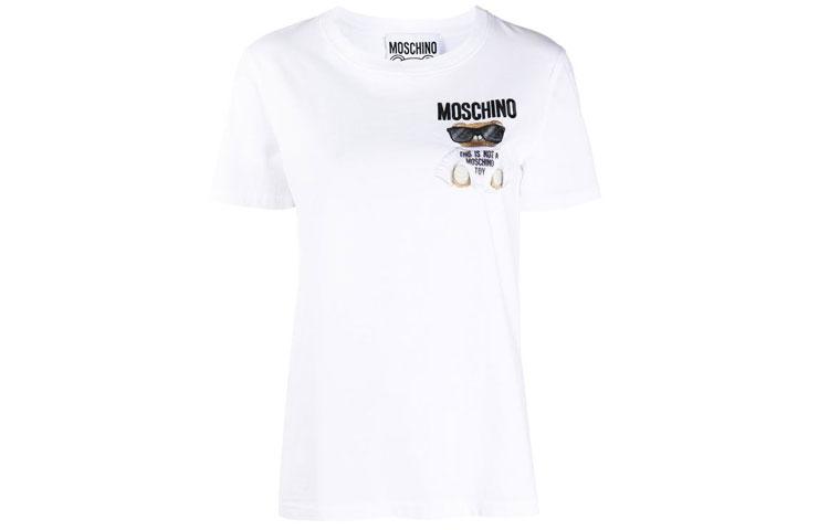 Moschino Футболка Wmns Round-Neck T-shirt White