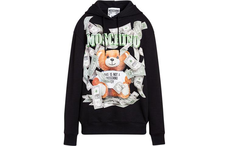 Moschino Худи и толстовки Wmns FW21 Printing Hoodie Black