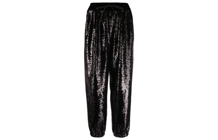 MIU MIU Треники Wmns SS22 Logo Embroidery Sports Trousers Black
