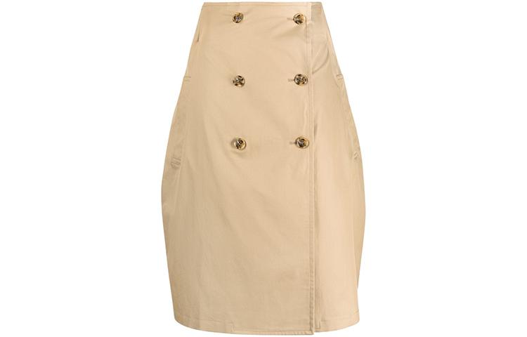 Maison Margiela Юбка MM6 FW21 Midi Skirt Brown