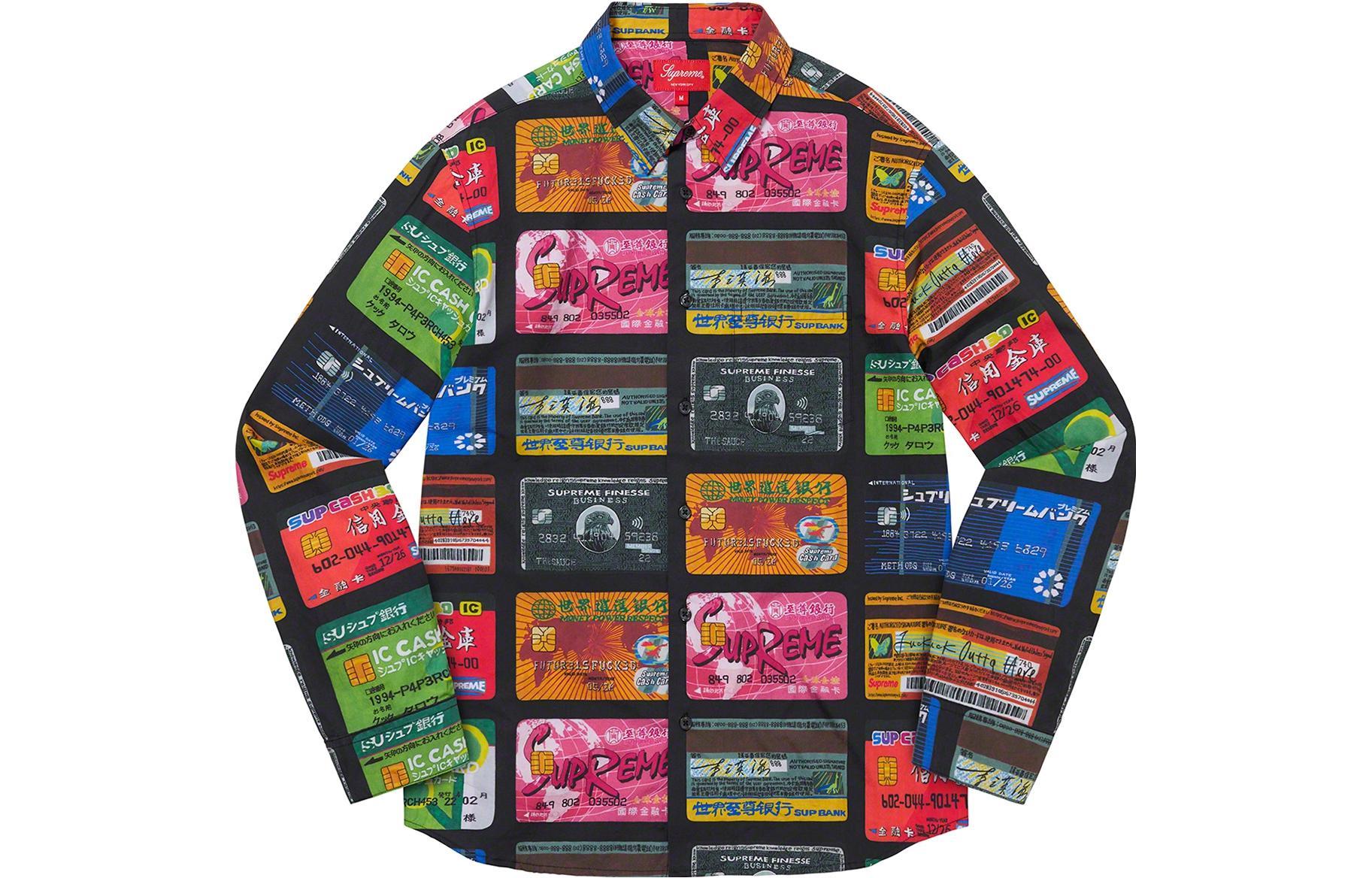 Supreme Рубашка SS22 Week 15 Credit Cards Shirt