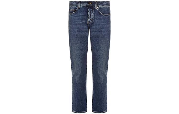 Saint Laurent Джинсы Men’s FW21 Straight Jeans Blue