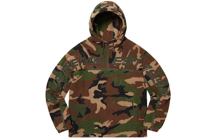 Supreme Худи и толстовки FW19 Week 15 Polartec Half Zip Hooded Sweatshirt