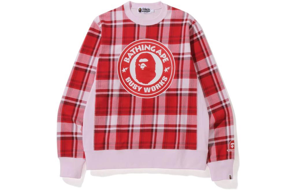 A BATHING APE® Худи и толстовки Check Gift Busy Works Crewneck