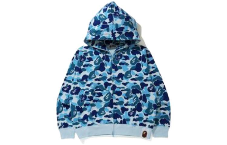 A BATHING APE® Худи и толстовки Giant Abc Camo Full Zip Hoodie Blue