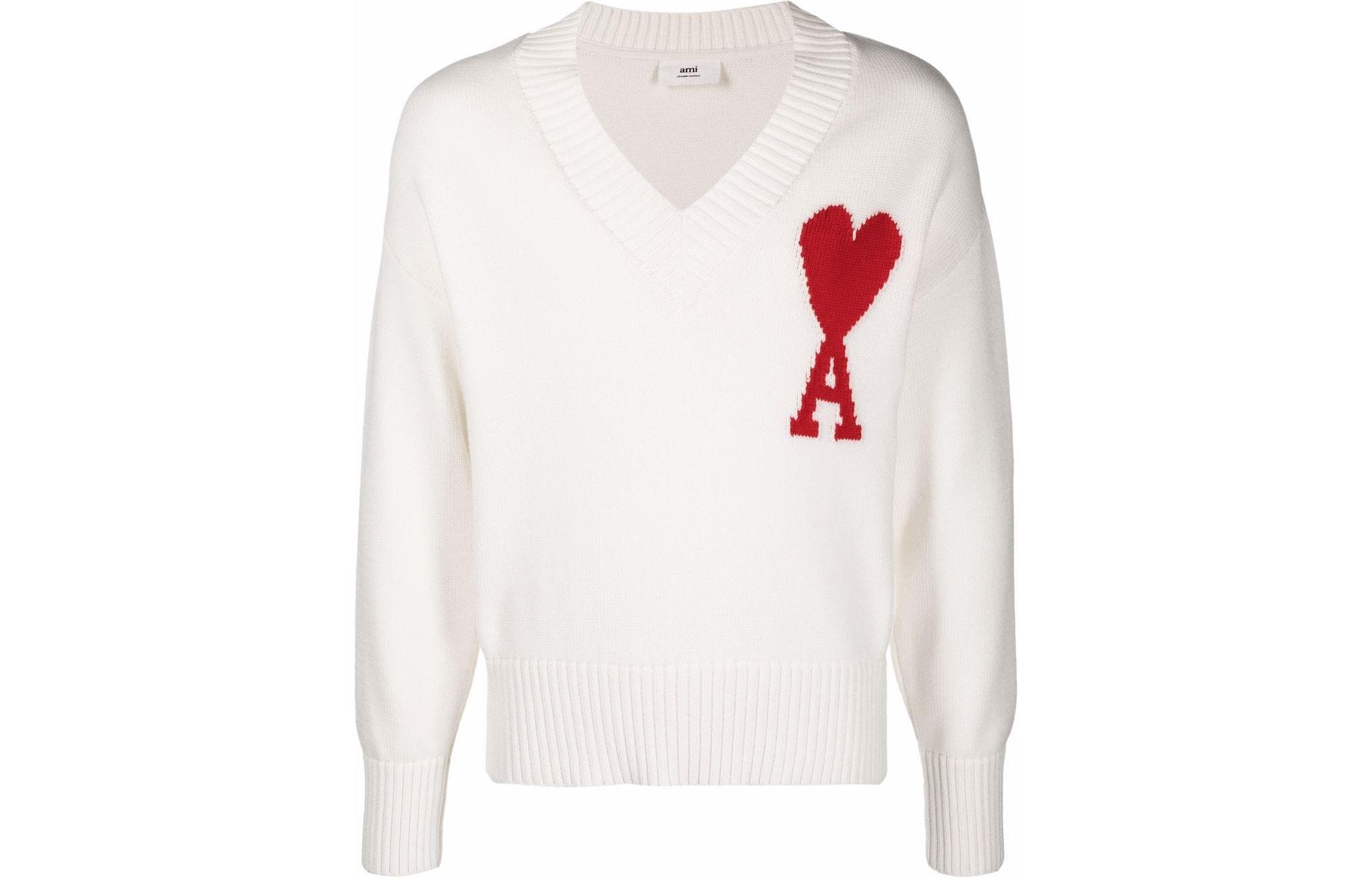 AMI Paris Свитер SS22 Ami De Coeur LogoV