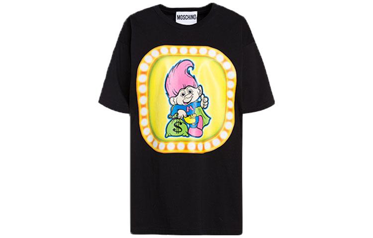 Moschino Футболка Wmns Printing Round-neck Tee Black
