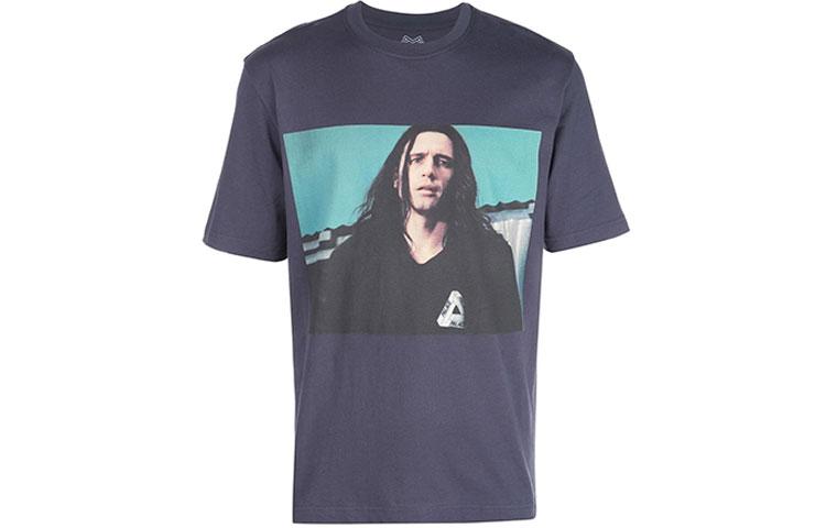 Palace Футболка Men’s Wise Up Round-neck T-shirt Grey/Blue