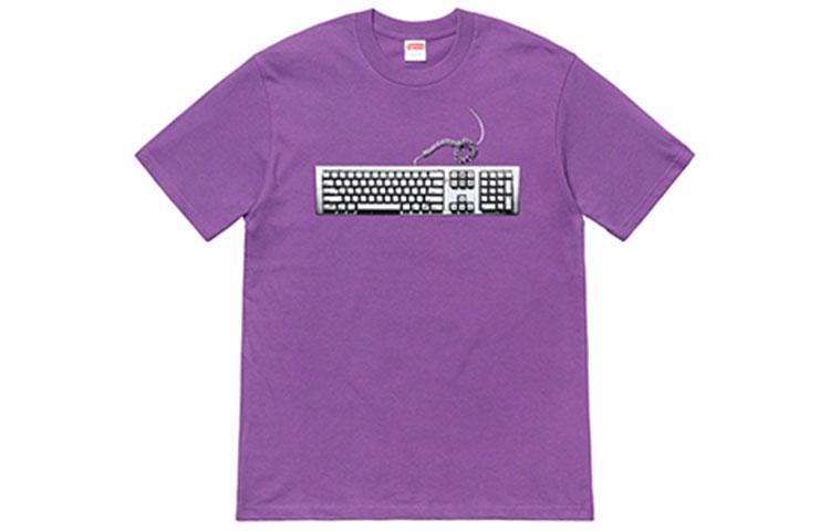 Supreme Футболка SS19 Keyboard Tee Purple T