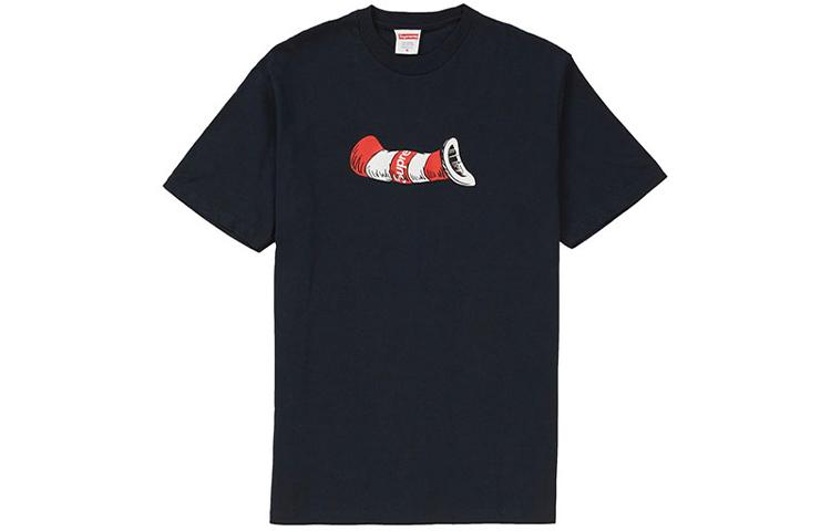 Supreme Футболка FW18 Cat in the Hat Tee Navy T