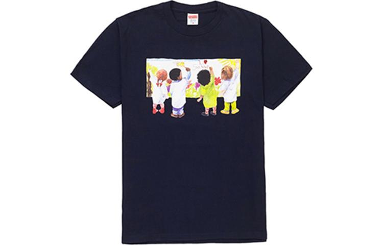 Supreme Футболка SS19 Kids Tee Navy T