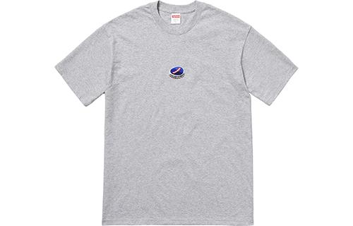 Supreme Футболка FW18 Bottle Cap Tee Heather Grey LogoT
