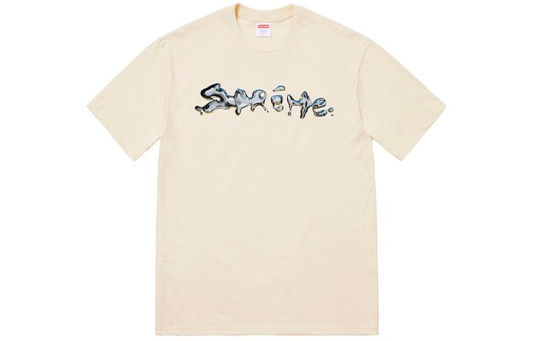 Supreme Футболка FW18 Liquid Tee Natural LogoT