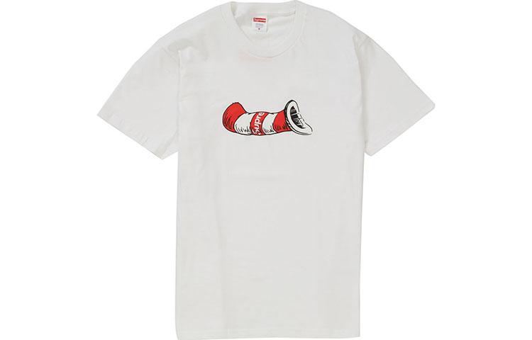 Supreme Футболка FW18 Cat in the Hat Tee White T