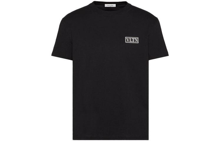 Valentino Футболка Men’s FW21 Vltn Tag Round-neck Tee Black