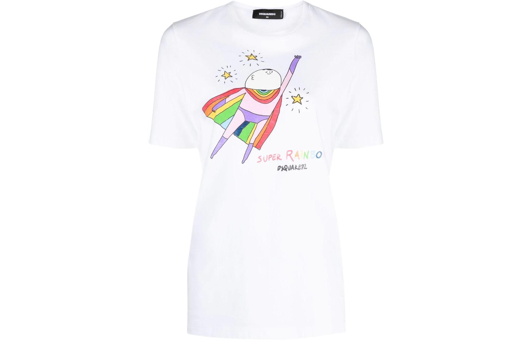 DSQUARED 2 Футболка SS22 Super Rainbow LogoT