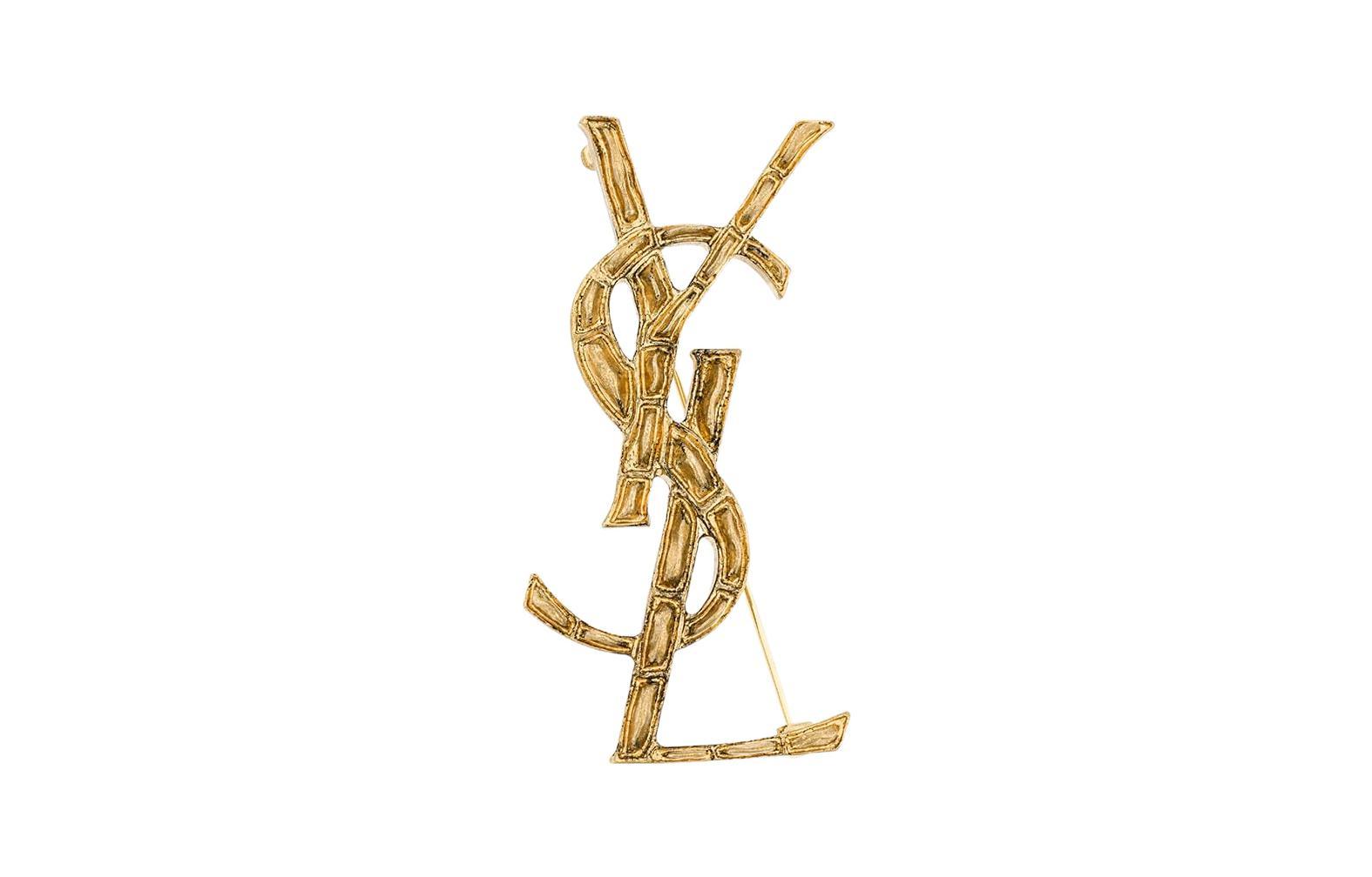 Saint Laurent Брошь Logo