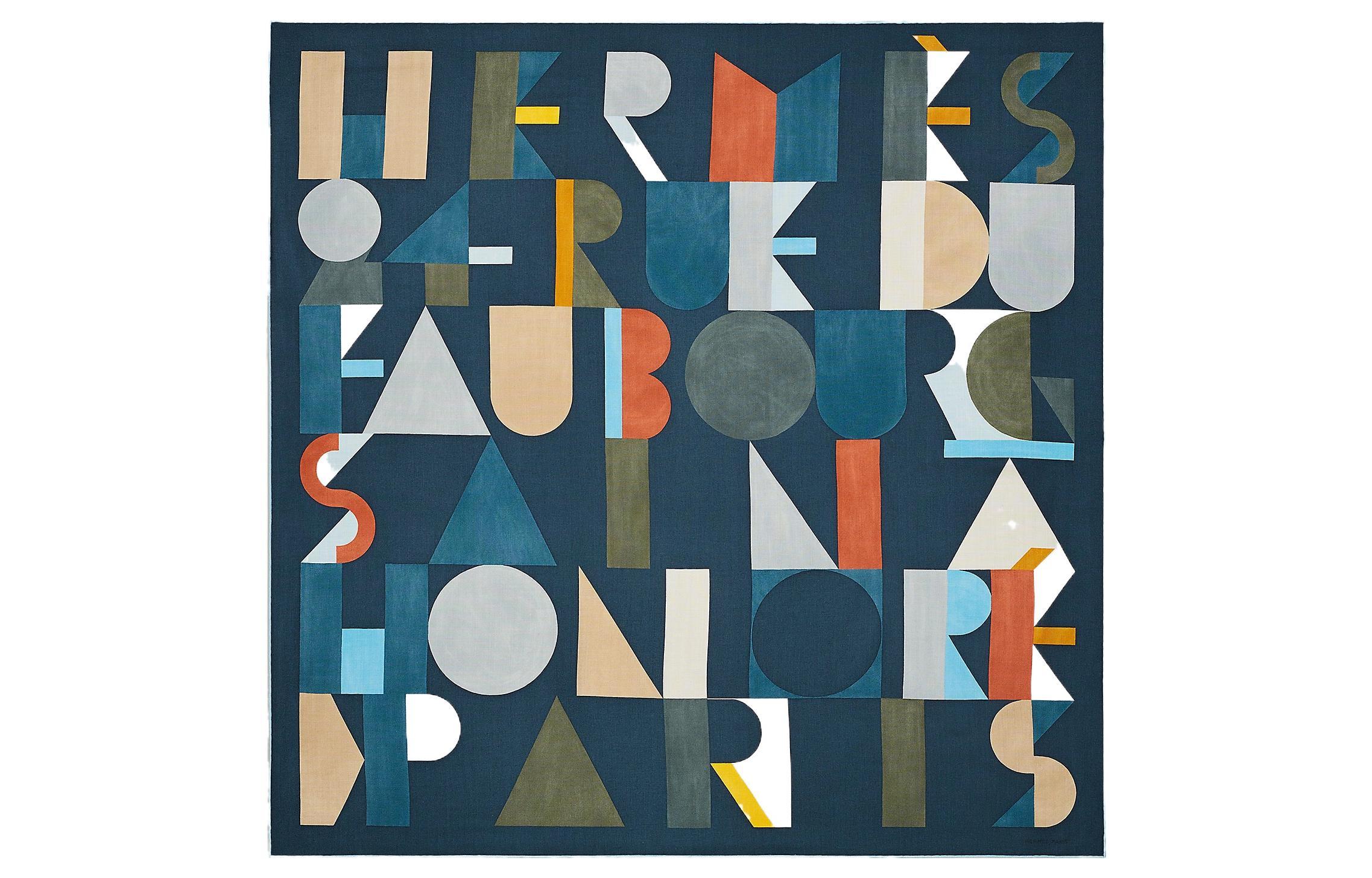 HERMES Шарф Men Silk Scarf