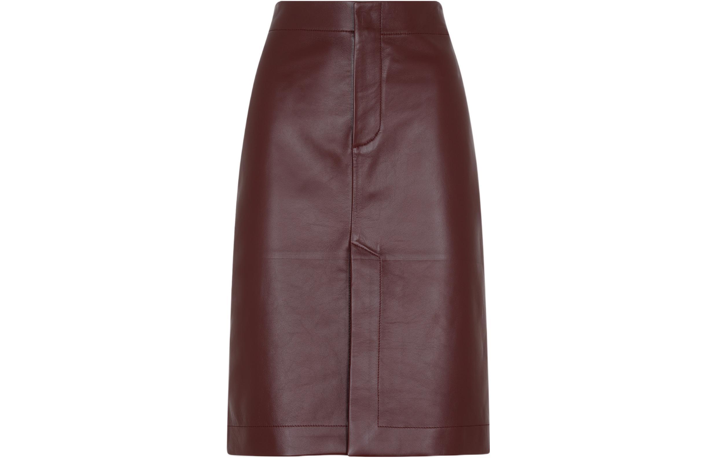 Bottega Veneta Аксессуар Women Leather Long Skirt