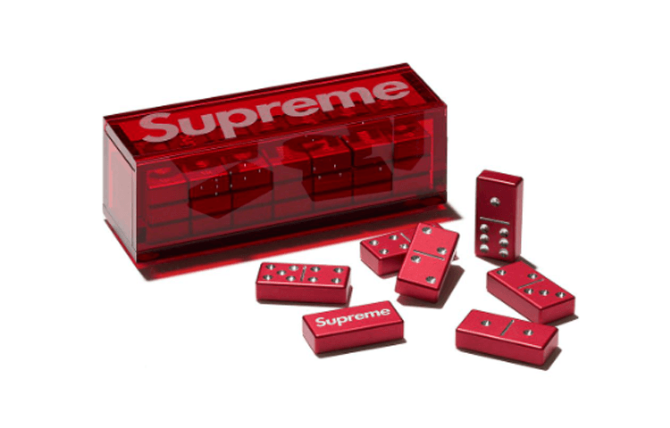 Supreme Украшение FW22 Week 4 Aluminum Domino Set