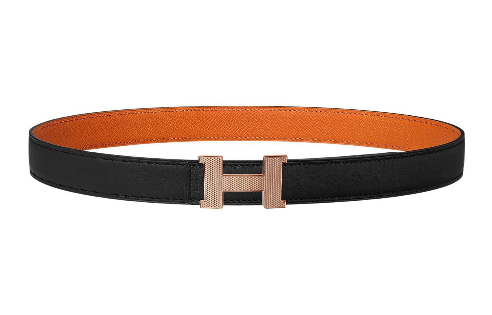 HERMES Ремень Mini Constance Guillochee Togo / 2.4cm